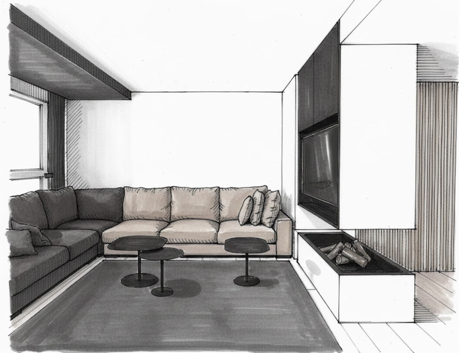 decoracion-interiorismo-ensanche-valencia-salon-tv-boceto