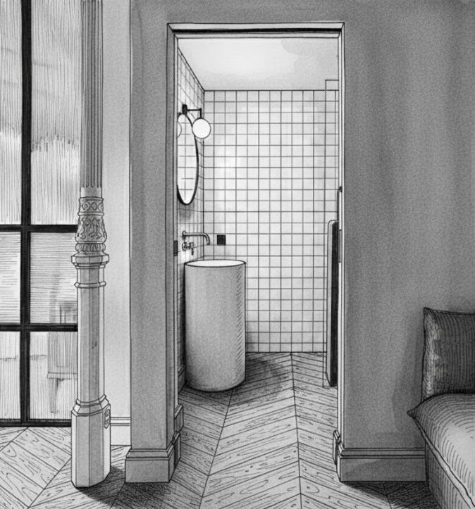 interiorismo-madrid-baño-cortesia-decoracion-clasico-barrio-salamanca-rehabilitacion